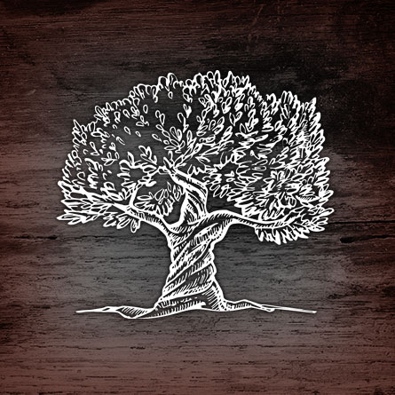 Geowood Mulch logo symbol of a tree